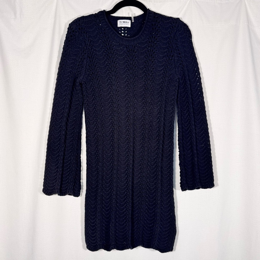 27 Miles Malibu Black Knit Mini Dress